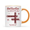 Best Team Ever Crossword - Personalized Mug - Christmas Gift for Co-worker