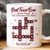 Best Team Ever Crossword - Personalized Mug - Christmas Gift for Co-worker