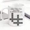 Best Team Ever Crossword - Personalized Mug - Sentimental Gift for Coworkers, Work Besties