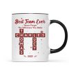 Best Team Ever Crossword Puzzle Art - Personalized Mug - Gift For Coworkers, Colleagues