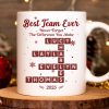 Best Team Ever Crossword Puzzle Art - Personalized Mug - Gift For Coworkers, Colleagues