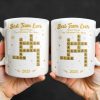 Best Team Ever For Office Members With Scrabble Design - Personalized Custom Coffee Mug - COL117_MG