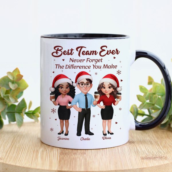 Best Team Ever Never Forget The Difference You Make - Personalized Mug - Christmas Gift For Colleagues, Coworkers, Boss