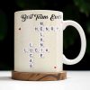 Best Team Ever Scrabble Tiles Heart Design - Personalized Custom Coffee Mug - COL099_MG