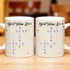 Best Team Ever Scrabble Tiles Heart Design - Personalized Custom Coffee Mug - COL099_MG