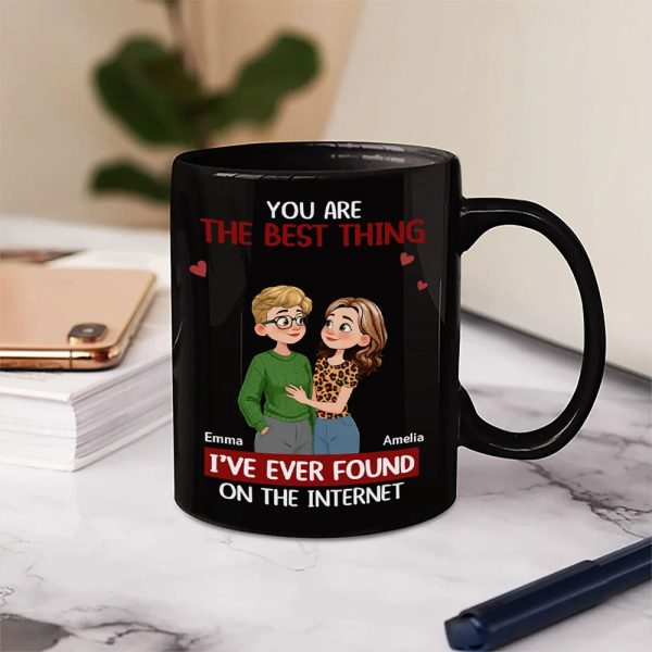Best Thing Found On The Internet Animate Hugging Couple - Personalized Mug