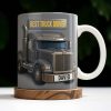 Best Truck Driver, Featuring A Classic Truck - Personalized Custom Coffee Mug - FAM335_MG