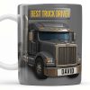 Best Truck Driver, Featuring A Classic Truck - Personalized Custom Coffee Mug - FAM335_MG