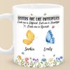 Bestie Are Like Butterflies - Bestie Personalized Custom 3D Inflated Effect Printed Mug - Christmas Gift For Best Friends, BFF, Sisters