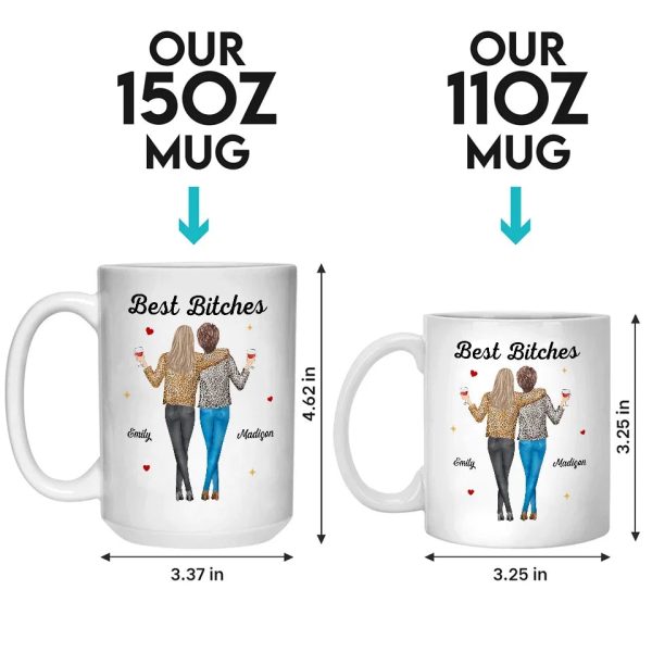 Bestie Bond Is Unbreakable - Bestie Personalized Custom Mug - Gift For Best Friends, BFF, Sisters