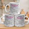Bestie Forever - Bestie Personalized Custom 3D Inflated Effect Printed Mug - Gift For Best Friends, BFF, Sisters, Coworkers