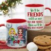 Bestie We Will Be Friends Until We Are Old & Senile, Personalized Accent Mug, Christmas Gift For Friends