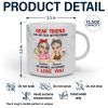 Bestie You Are Stuck With Me Forever - Personalized Marble Mug