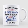 Besties Best Friends Back View Because Of You Personalized Mug