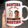 Besties For The Resties, Two Girls Enjoying Drinks - Personalized Custom Coffee Mug - BST489_MG