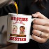 Besties For The Resties, Two Girls Enjoying Drinks - Personalized Custom Coffee Mug - BST489_MG