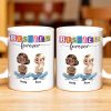 Besties Forever, Cartoon Characters - Personalized Custom Coffee Mug - BST164_MG