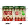 Besties Forever Christmas Sweater Design - Personalized Custom Coffee Mug - BST421_MG