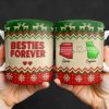 Besties Forever Christmas Sweater Design - Personalized Custom Coffee Mug - BST421_MG