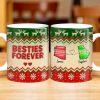 Besties Forever Christmas Sweater Design - Personalized Custom Coffee Mug - BST421_MG