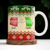 Besties Forever Christmas Sweater Design - Personalized Custom Coffee Mug - BST421_MG