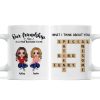Besties Forever Front View Best Friends Unique Gift Create Your Crossword Puzzle Personalized Mug