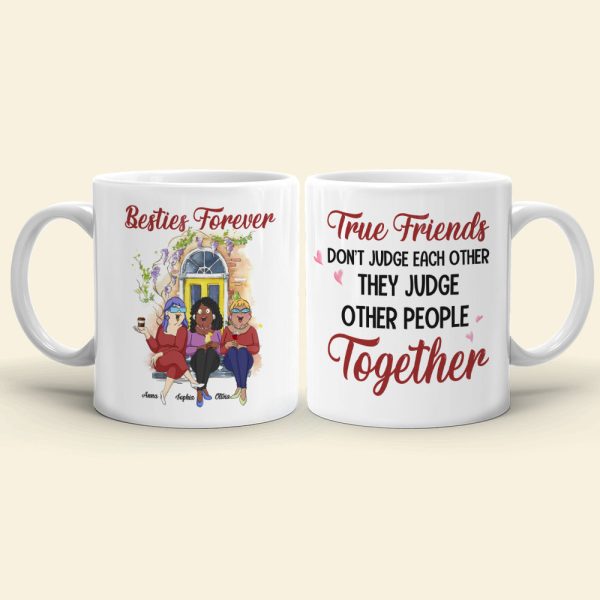 Besties Forever Personalized Mug,Gift For Friends