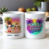 Besties Forever Personalized Tropical Mug for Best Friends