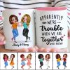 Besties Friends Until Old Senile Gift For Best Friend Personalized Mug