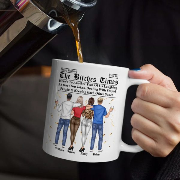 Besties Here's To Another Year Of Us Daily News - Personalized Mug