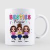 Besties Sisters Siblings Doll Women Sitting Personalized Mug