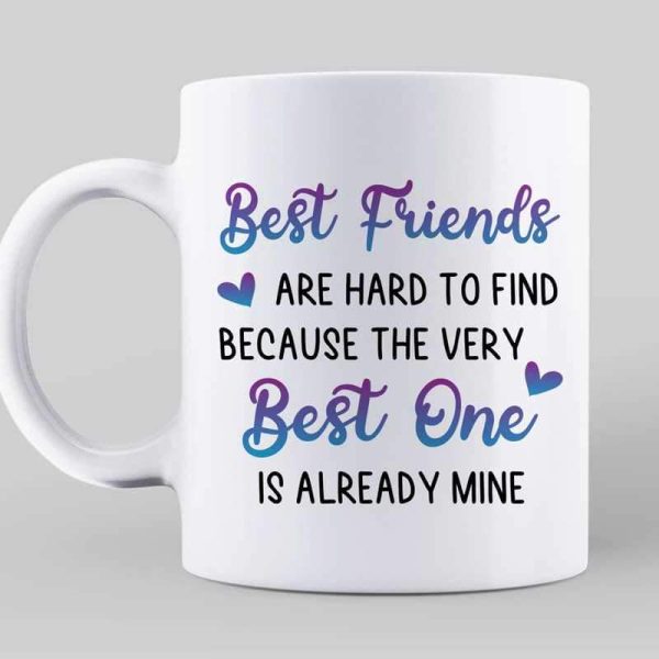 Besties Sitting In Car On Road Personalized Mug