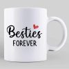 Besties Sitting Under Pink Tree Personalized Mug