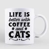 Better Life Cat Coffee Chibi Girl Personalized Mug