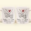 Better Together Holding Hand Couples Anniversay - Personalized Mug