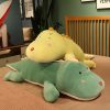 Big 80CM Cute Dinosaur Plush Toy - Soft Cartoon Pillow for Kids & Gifts