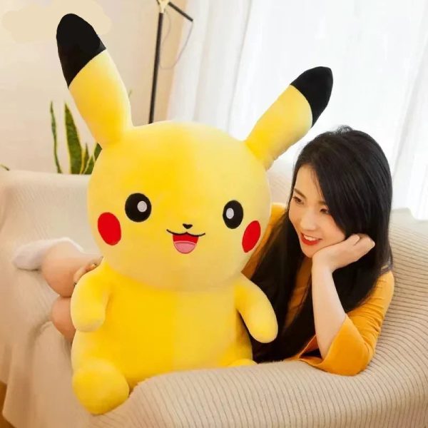 Big Pikachu Plush Toy Soft Stuffed Cartoon Cushion