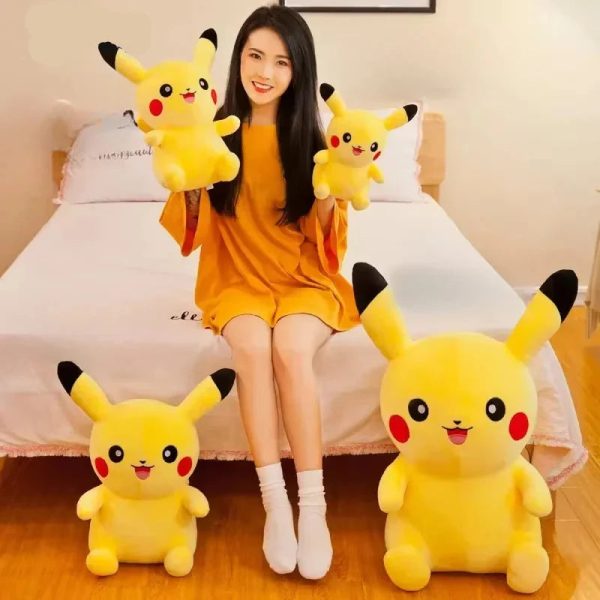 Big Pikachu Plush Toy Soft Stuffed Cartoon Cushion