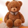 Big Size Bow Tie Teddy Bear Plush Toy - Soft Cartoon Stuffed Animal
