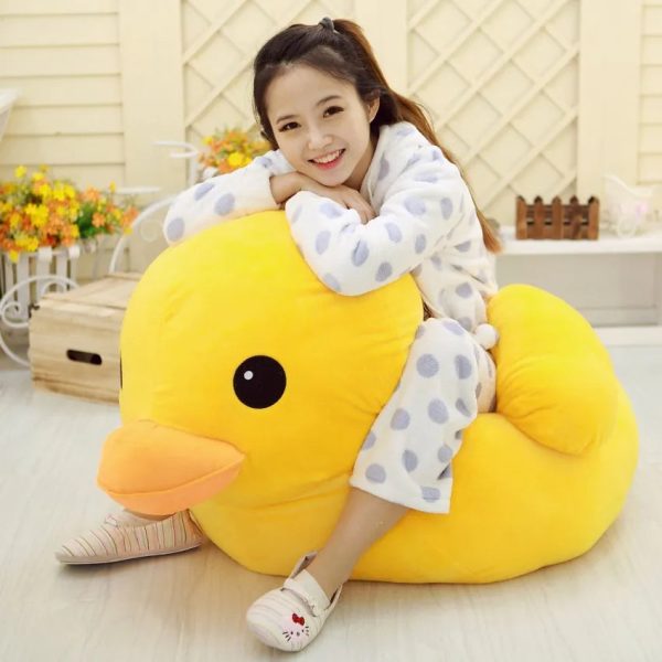 Big Yellow Duck Mini Plush Toy - Adorable Soft Stuffed Animal Gift for Kids