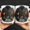 Bike Dad, Motorcycle and Leather Jacket - Personalized Custom Coffee Mug - FAM330_MG