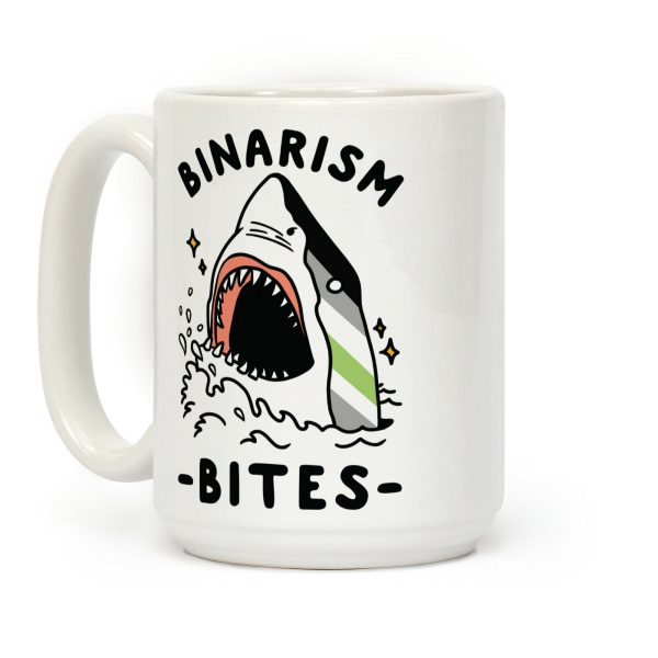 Binarism Bites Agender Coffee Mug