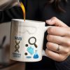 Biomedical Scientist, Magnifying Glass And Lab Essentials - Personalized Custom Coffee Mug - DOC048_MG