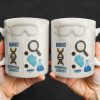 Biomedical Scientist, Magnifying Glass And Lab Essentials - Personalized Custom Coffee Mug - DOC048_MG