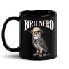 Bird Nerd Funny Bird Watcher, Bird Twitcher Gift for Bird Lover Personalized Black Mug