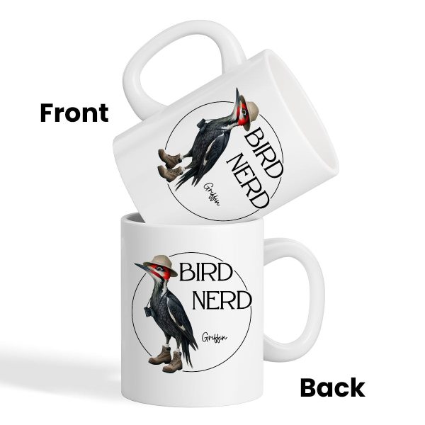 Bird Nerd Funny Bird Watcher Mug, Twitcher Mug, Gift for Bird Lover Personalized Mug