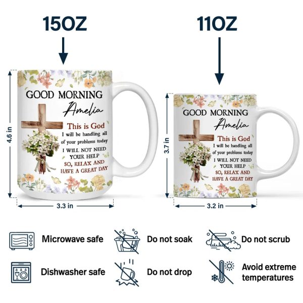 Birth Flower Bouquet Good Morning This Is God - Personalized Mug