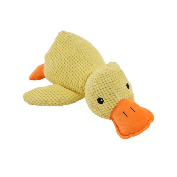 Bite-Resistant Plush Duck Toy for Dogs - Teething & Sleep Aid