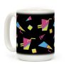 Black 80s/90s Pattern Coffee Mug