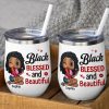 Black Blessed And Beautiful Personalized Coffee Mug 03HTTN270723HH-02